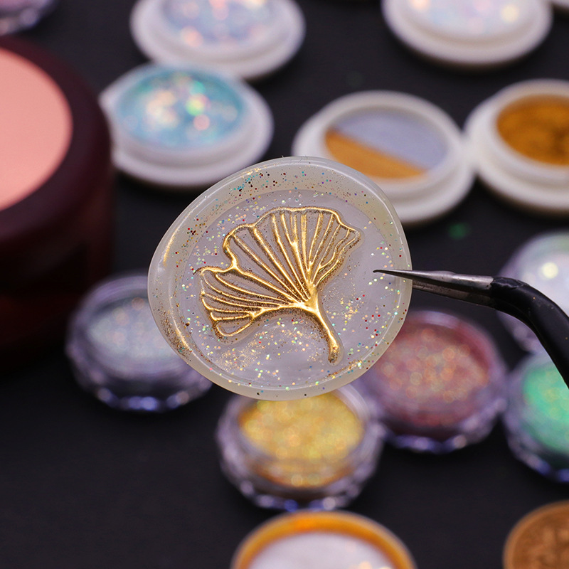 18 색상 골드 왁스 인감 스탬프 파우더 크림 반짝이  - Wax Seal Stamp Set 리뷰 및 가격