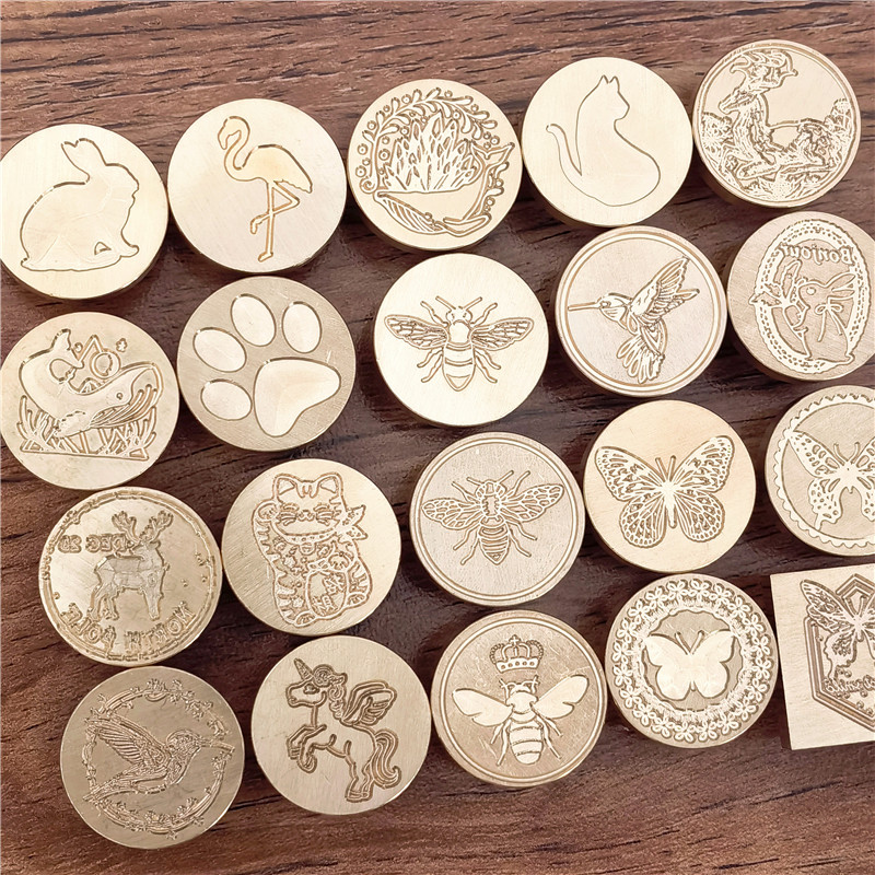 왁스 실링 스탬프 헤드 나비 동물 새 고양이 토끼 꿀벌 - Wax Seal Stamp Set 리뷰 및 가격