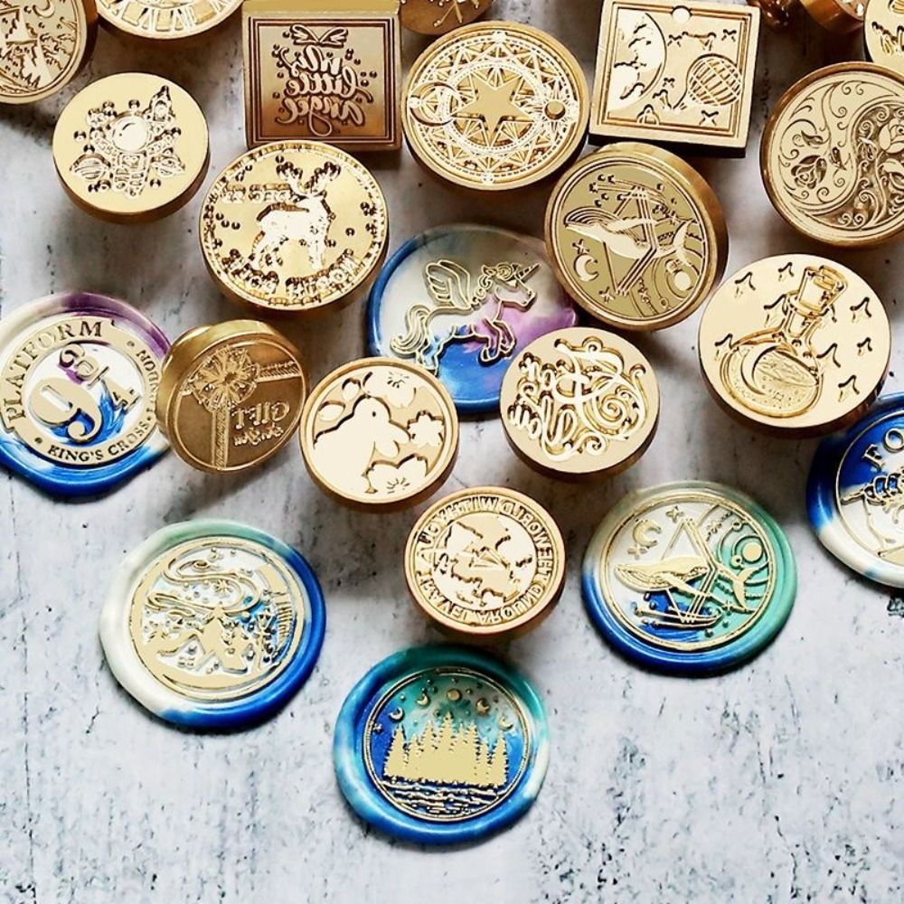 20개/세트 아연 합금 왁스 실링 스탬프 세트, 20개 - Wax Seal Stamp Set 리뷰 및 가격